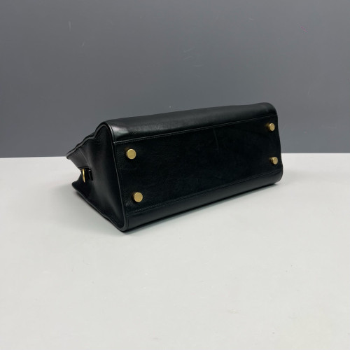 Yves Saint Laurent Two-Way Bag Calfskin Black Yves Saint Laurent Two-Way Bag Calfskin Black