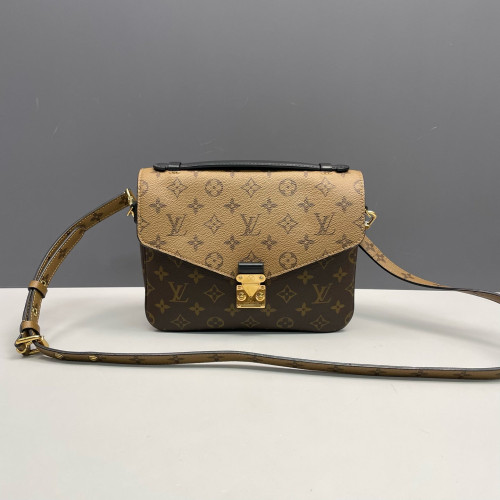 Louis Vuitton Pochette Metis Reverse Monogram Dark Brown Light Brown