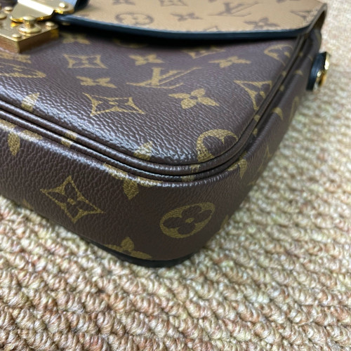 Louis Vuitton Pochette Metis Reverse Monogram Dark Brown Light Brown