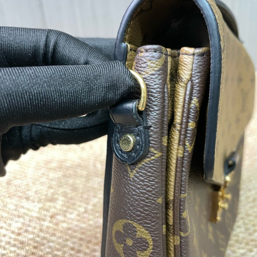 Louis Vuitton Pochette Metis Reverse Monogram Dark Brown Light Brown