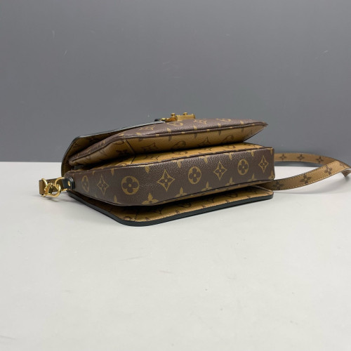 Louis Vuitton Pochette Metis Reverse Monogram Dark Brown Light Brown