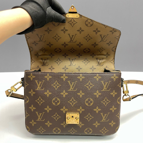 Louis Vuitton Pochette Metis Reverse Monogram Dark Brown Light Brown