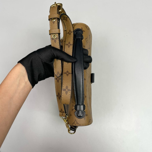Louis Vuitton Pochette Metis Reverse Monogram Dark Brown Light Brown
