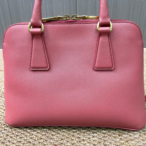Prada Small Lux Open Promenade Saffiano Calfskin Pink