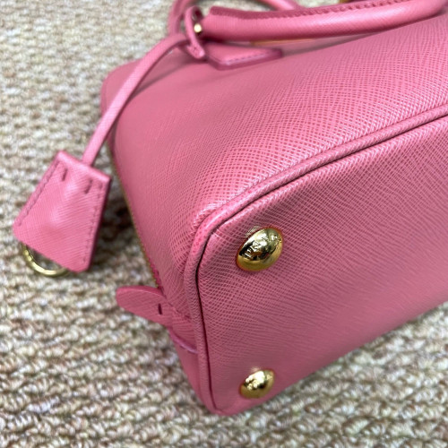 Prada Small Lux Open Promenade Saffiano Calfskin Pink