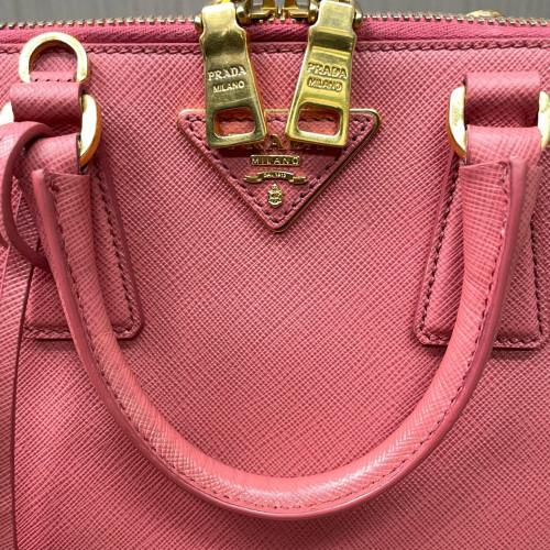 Prada Small Lux Open Promenade Saffiano Calfskin Pink