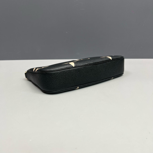 Louis Vuitton Multi Pochette Accessories Monogram Empreinte Giant Black White Red