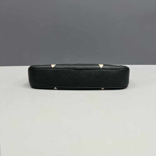 Louis Vuitton Multi Pochette Accessories Monogram Empreinte Giant Black White Red