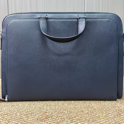 Prada Briefcase Calfskin Blue Prada Briefcase Calfskin Blue