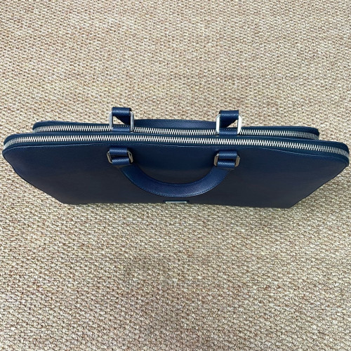 Prada Briefcase Calfskin Blue Prada Briefcase Calfskin Blue