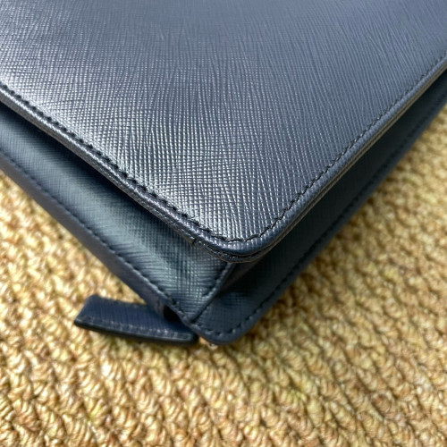Prada Briefcase Calfskin Blue Prada Briefcase Calfskin Blue