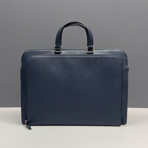 Prada Briefcase Calfskin Blue Prada Briefcase Calfskin Blue
