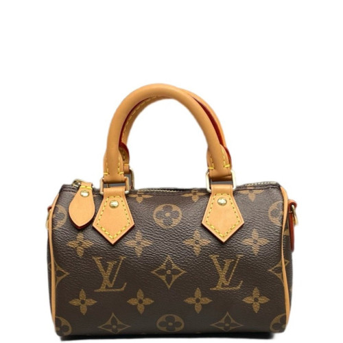 Louis Vuitton Nano Speedy Monogram Dark Brown Light Brown