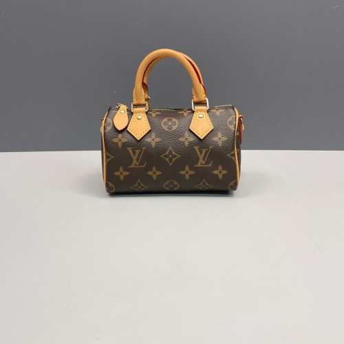 Louis Vuitton Nano Speedy Monogram Dark Brown Light Brown