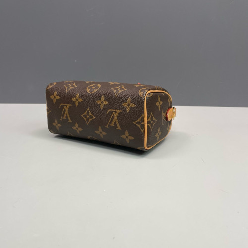 Louis Vuitton Nano Speedy Monogram Dark Brown Light Brown