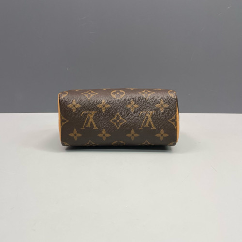 Louis Vuitton Nano Speedy Monogram Dark Brown Light Brown