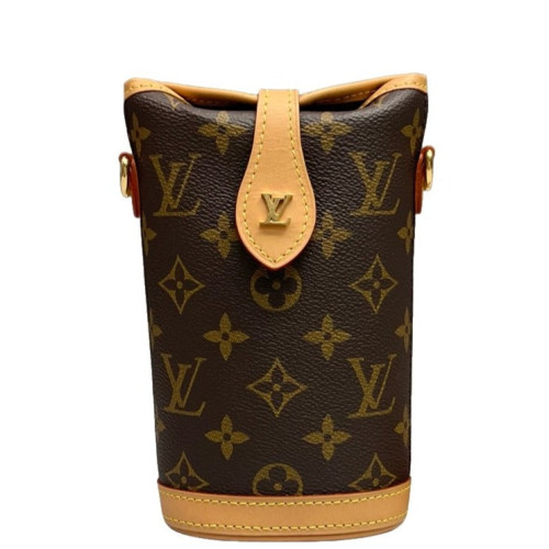 Louis Vuitton Fold Me Pouch Monogram Dark Brown Light Brown