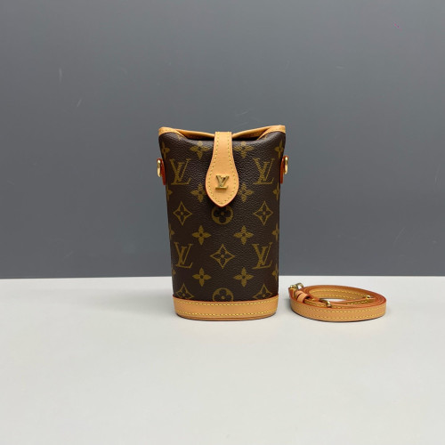 Louis Vuitton Fold Me Pouch Monogram Dark Brown Light Brown