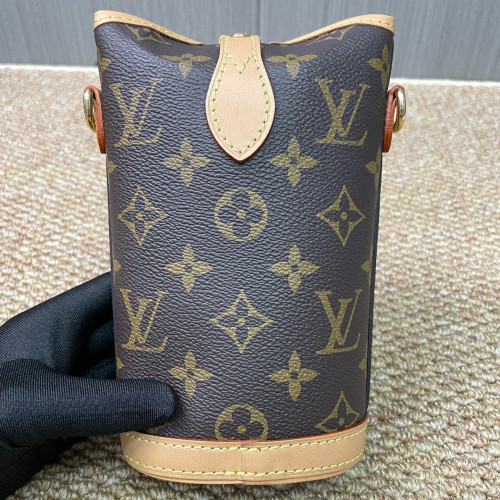 Louis Vuitton Fold Me Pouch Monogram Dark Brown Light Brown
