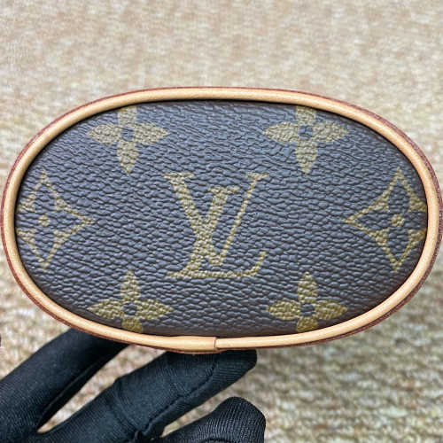 Louis Vuitton Fold Me Pouch Monogram Dark Brown Light Brown