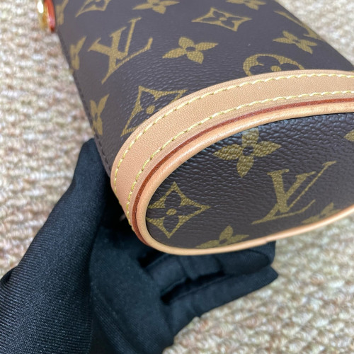 Louis Vuitton Fold Me Pouch Monogram Dark Brown Light Brown