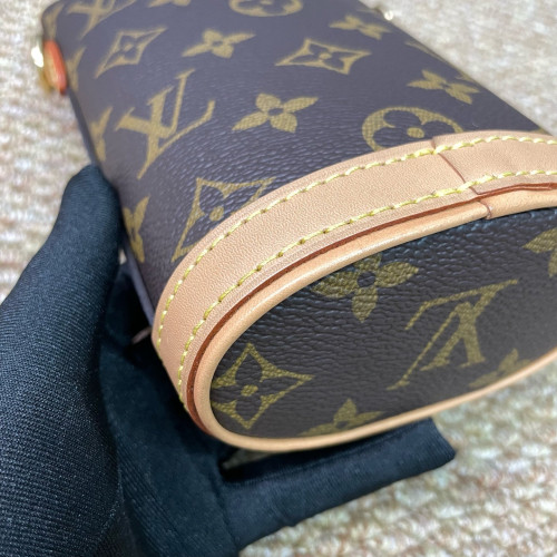 Louis Vuitton Fold Me Pouch Monogram Dark Brown Light Brown