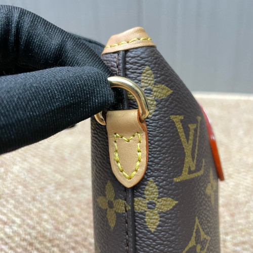 Louis Vuitton Fold Me Pouch Monogram Dark Brown Light Brown