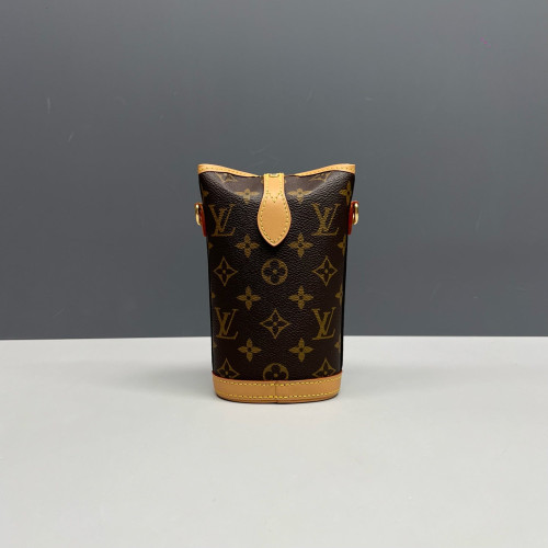 Louis Vuitton Fold Me Pouch Monogram Dark Brown Light Brown