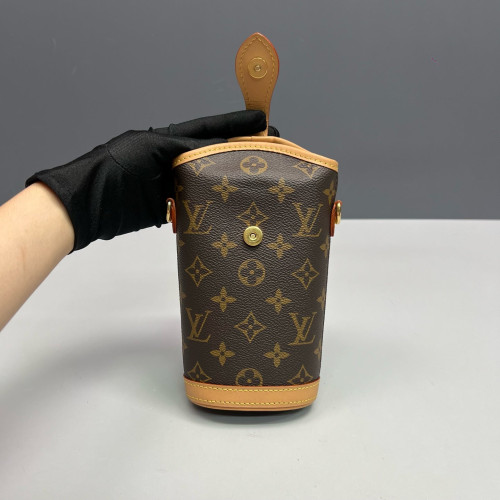 Louis Vuitton Fold Me Pouch Monogram Dark Brown Light Brown